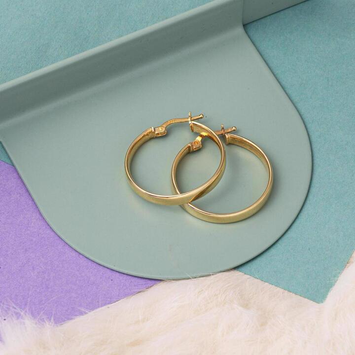 Klasik 1,8 cm. Çaplı 22 Ayar Halka Küpe - 3